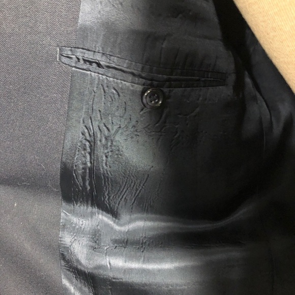 - Mens Dark Navy Blue Suit Jacket. 46 R - Picture 3 of 7